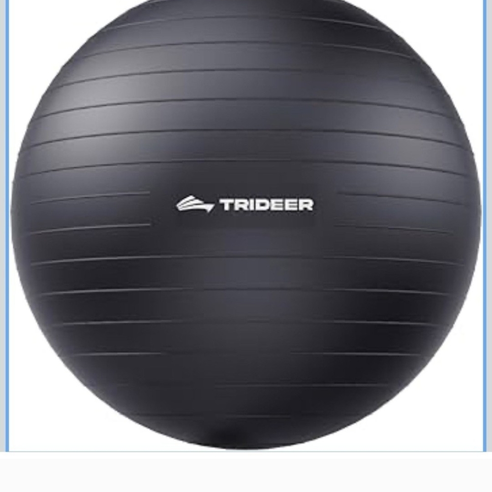 Trideer Small Black  Exercise Ball (15-18 Lines)